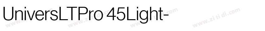 UniversLTPro 45Light字体转换